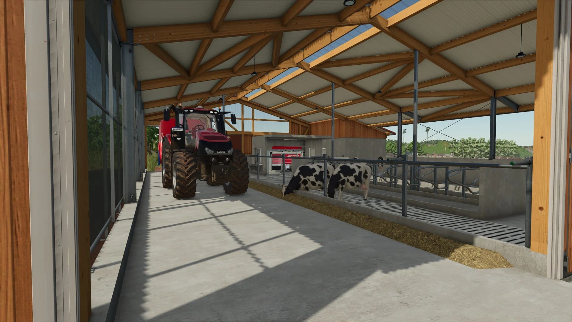 Construction de l'enclos - Vue 1